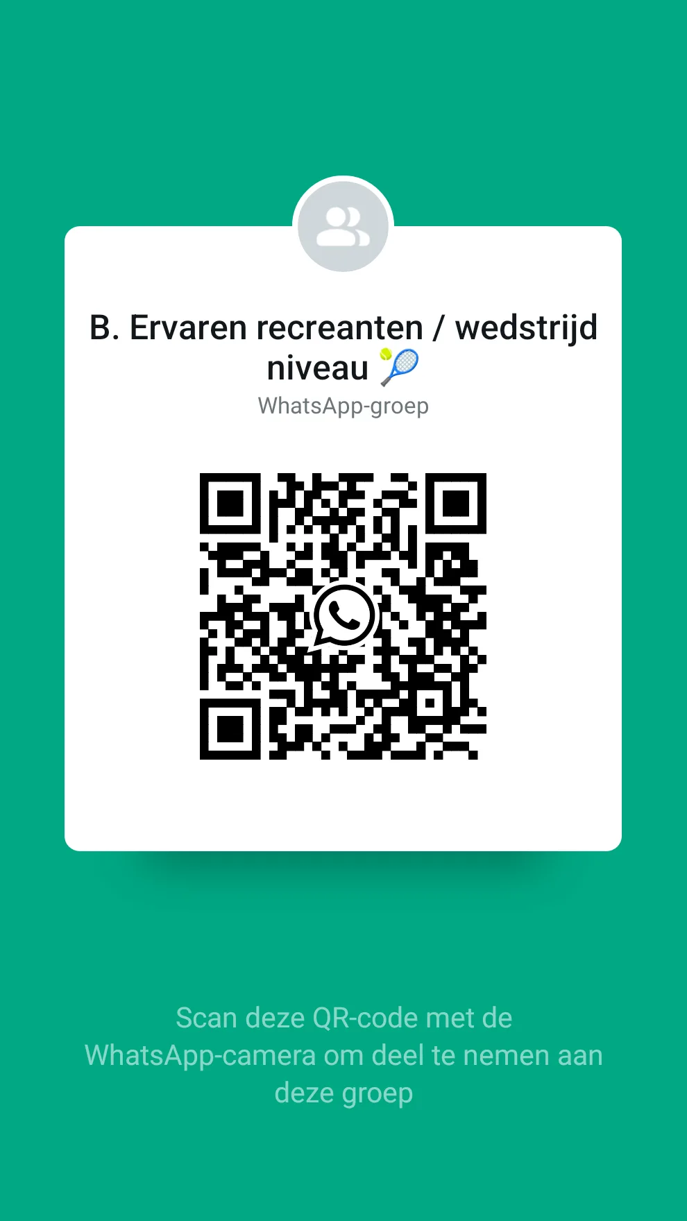 B-reeks Ervaren recreanten
